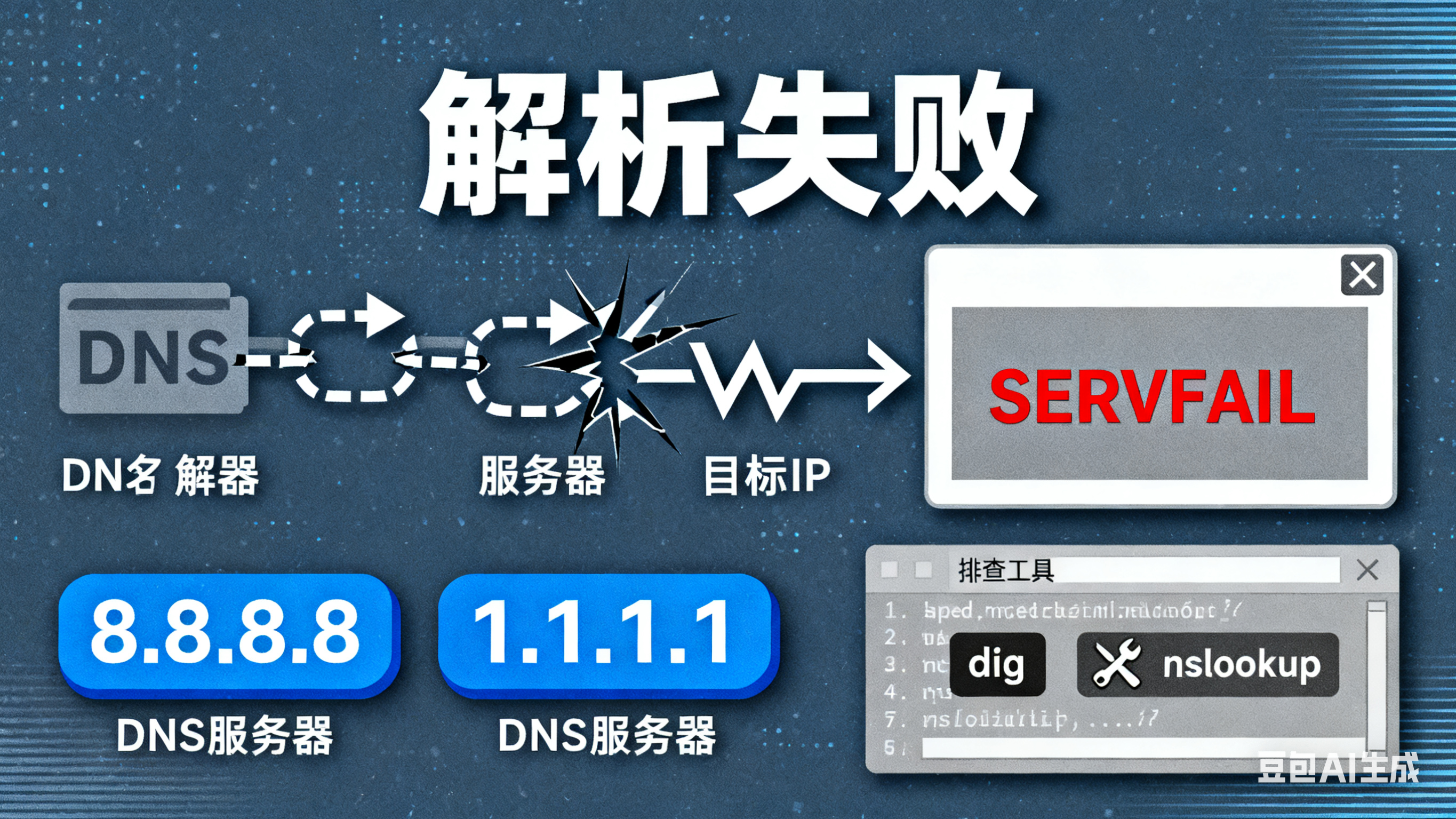 域名无法被8.8.8.8和1.1.1.1等海外dns解析解决